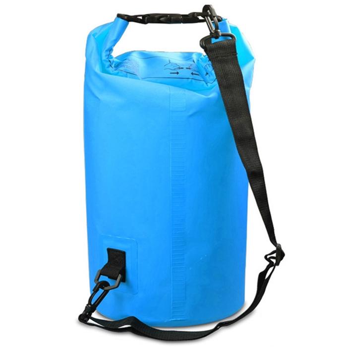 V562-LS2985GO-202503032031-00 Waterproof Single Shoulder Bag Dry Sack 10L Capacity - Sky Blue - Image 1