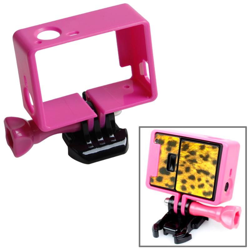 V562-M6420-ACD-S-202509181509-00 High Quality Tripod Mount for Gopro Hero4 / 3 / 3 - Magenta - Image 1