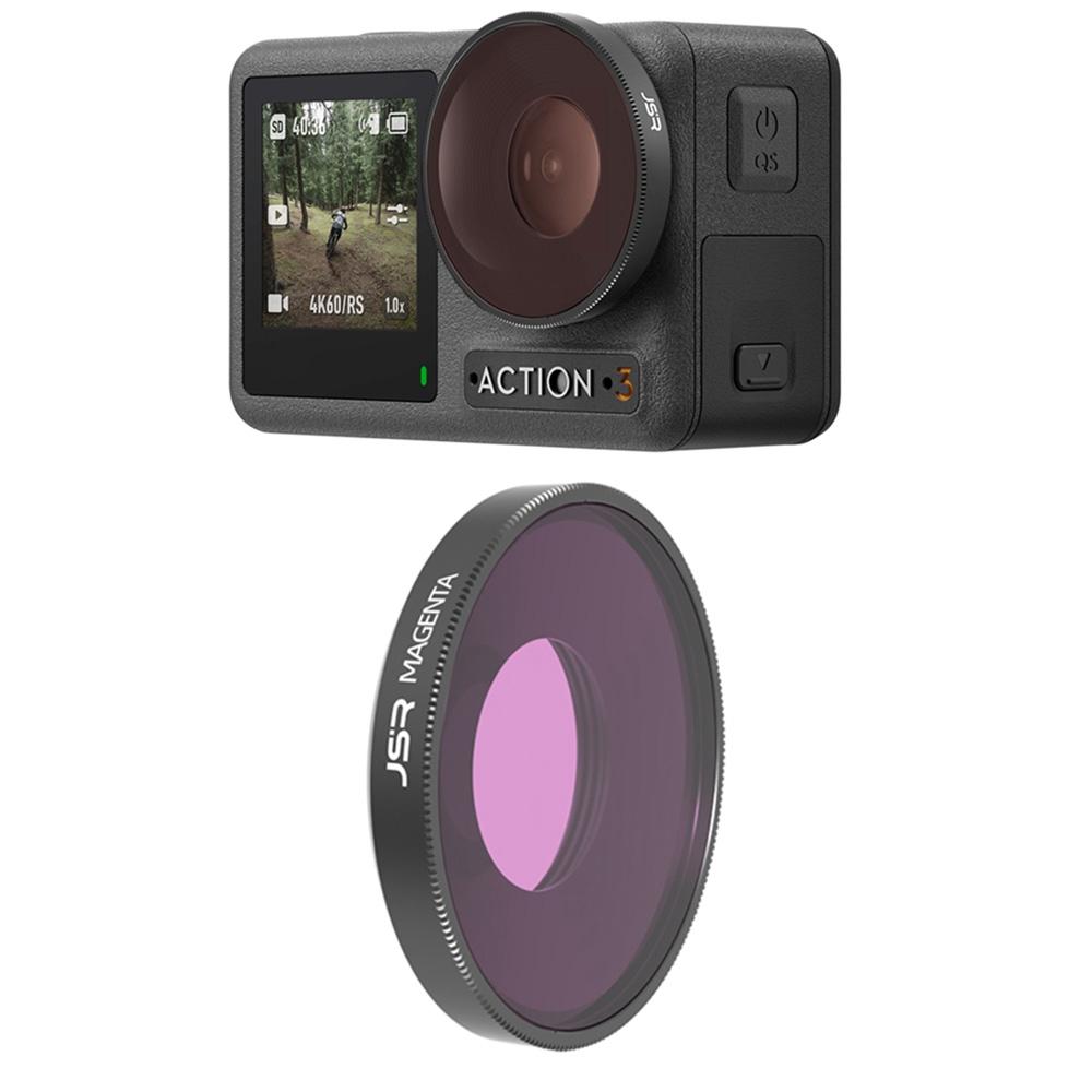 V562-P1150POD-202502241310-00 Underwater Lens Filter for Dji Action 3 - Diving - Purple - Image 1