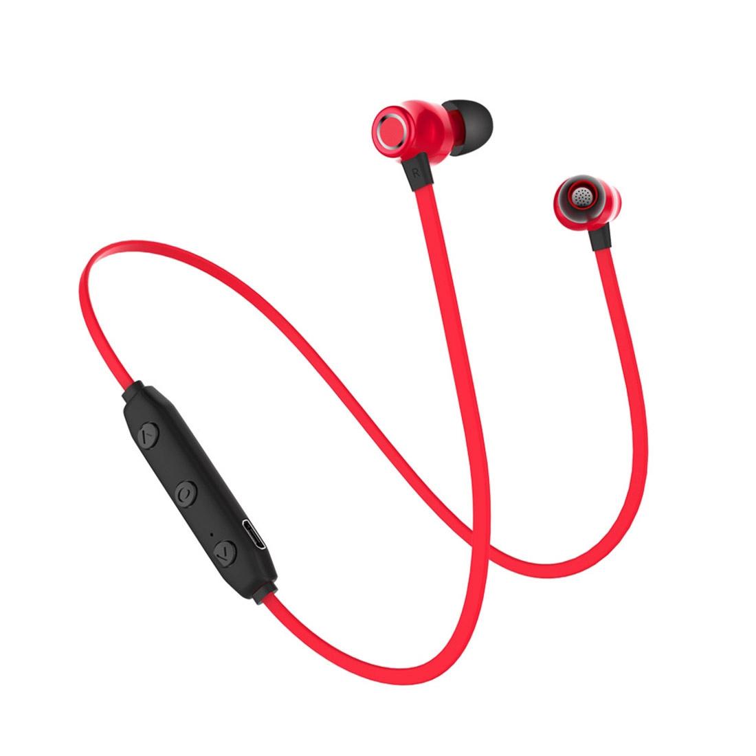 V562-R5684P8PI-202505261905-00 Waterproof X5 Sports Bluetooth Earbuds with Magnetic Design - Red - Image 1