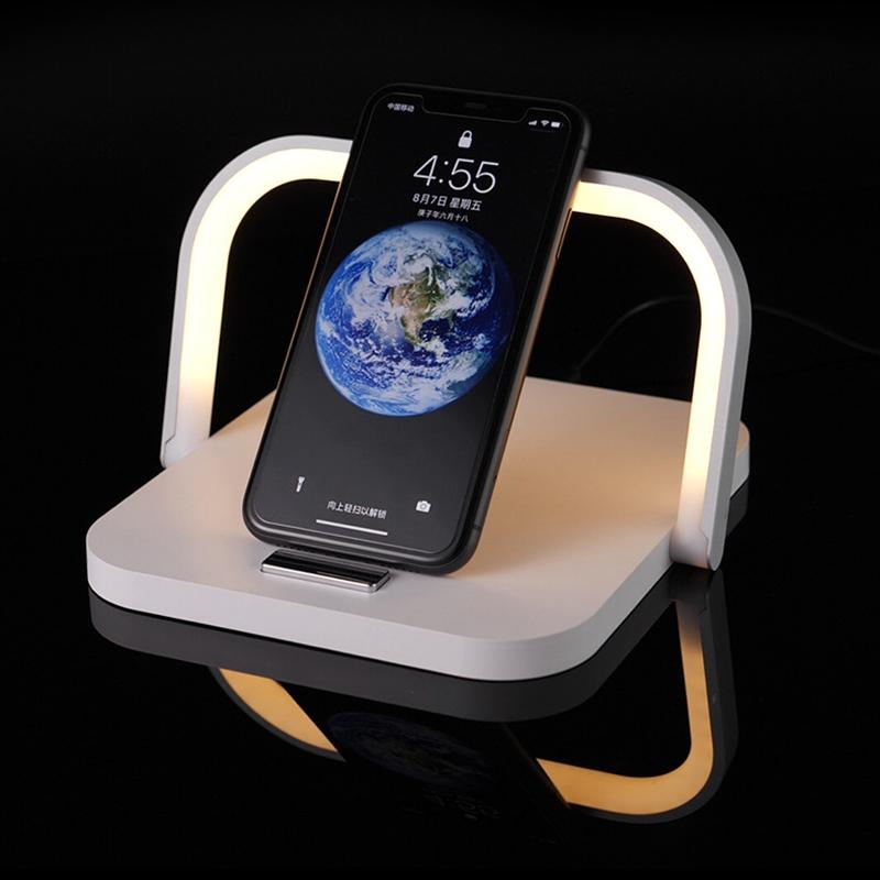 V562-W2143KLC-202504211951-00 Portable Wireless Charger Led Desk Lamp White - Image 1