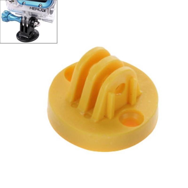 V562-Y2850-PLD-S-219777-00 Universal Camcorder Mount Adapter for Gopro Hero Cameras - Tripod Compatible - Yellow - Image 1