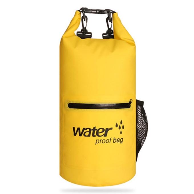 V562-Y9585GO-202504251753-00 Waterproof Dual Shoulder Strap Dry Bag 10L Capacity - Yellow - Image 1