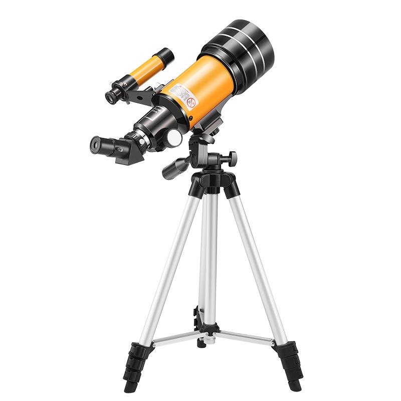 V562-YB8081GO-202502212230-00 Stargazing Telescope for High-definition Astronomical Viewing - Black / Yellow - Image 1