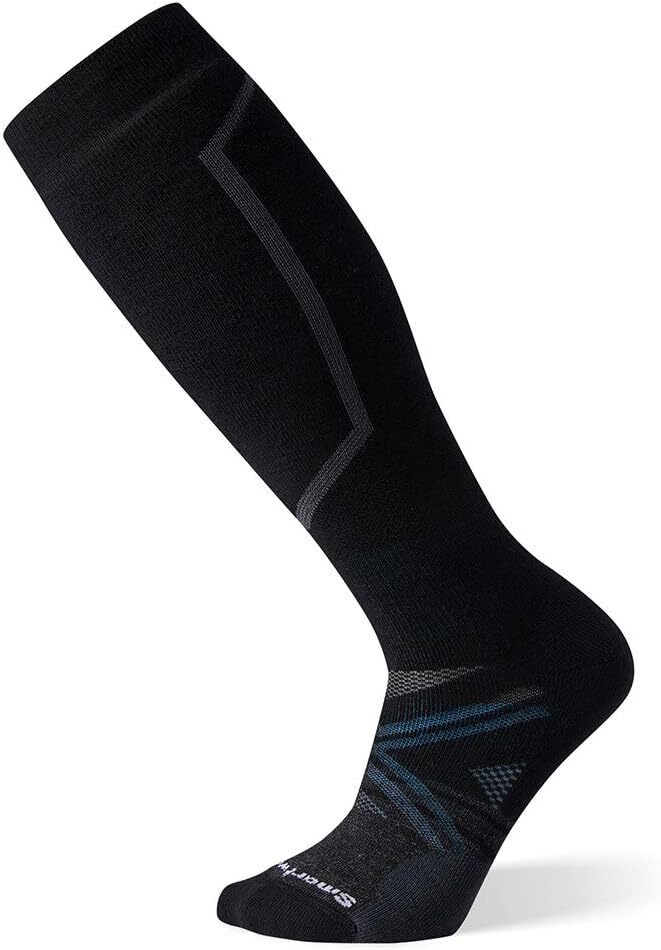 V563-10373610001-S-202503051807-00 Smartwool Mens PHD Ski Socks Wool Blend - Black - S - Image 1