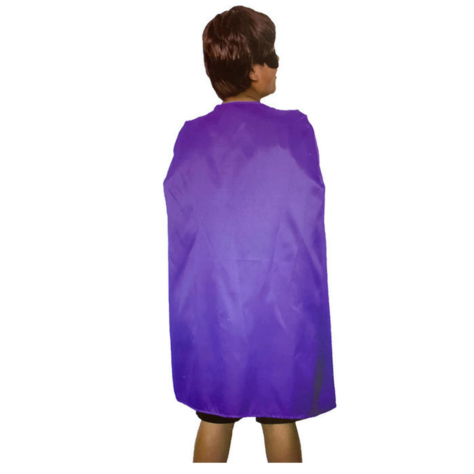 V563-12180-PURPLE-184349-00 MEDIUM CAPE Kids Childrens Party Costume Vampire Halloween Coat School Team - Purple - Image 1