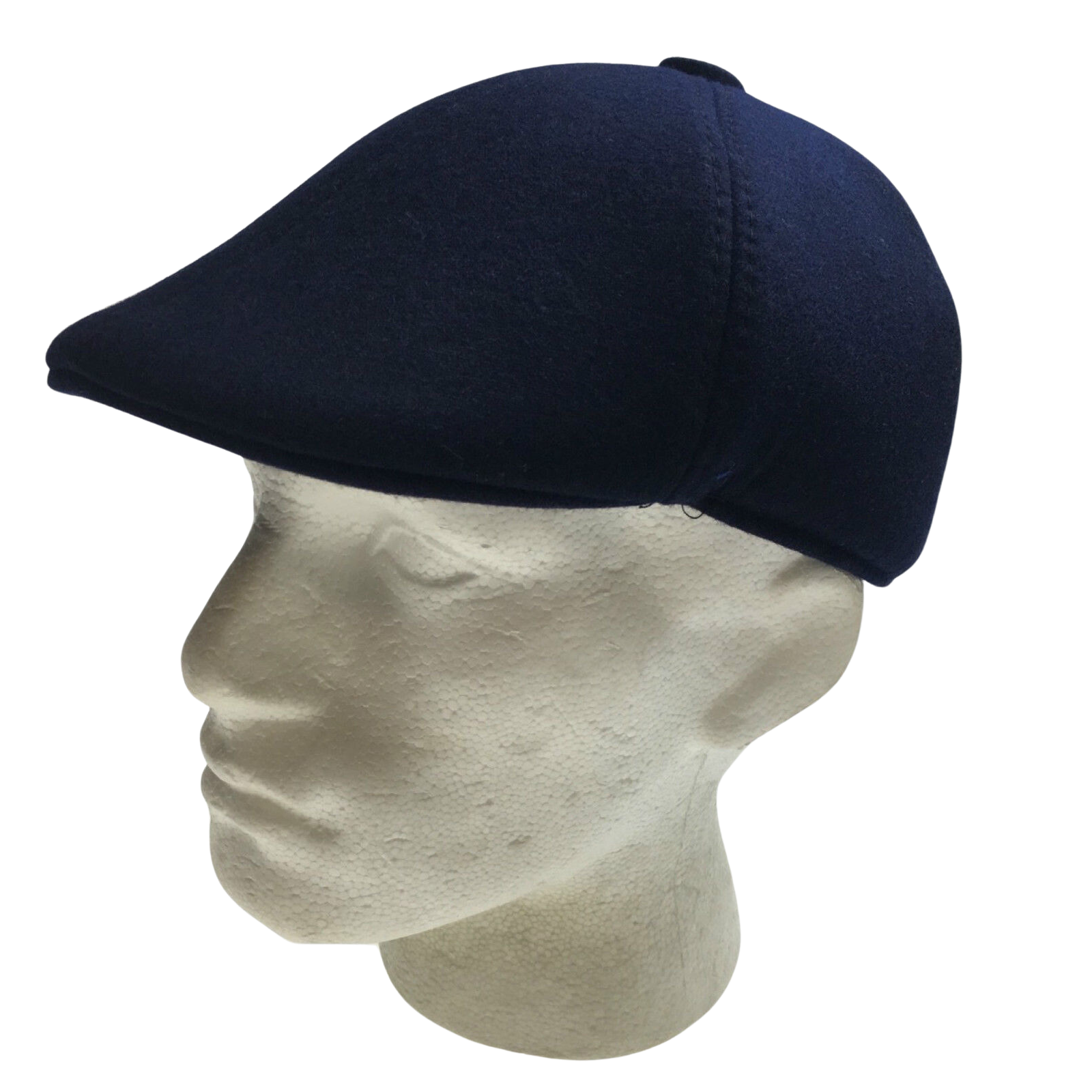V563-13139-NVY-202503051515-00 MENS NEWSBOY HAT Cabbie Gatsby 20s Ivy Cap Flat Driving Sun Flat Plain - Navy - Image 1