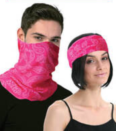 V563-14776-HOTPINK-202503052015-00 Seamless Tube Bandana Head Scarf Face Cover Mask Pattern Mask Neck Gaiter - Hot Pink - Image 1
