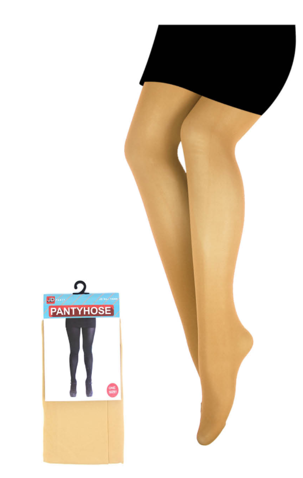 V563-15200-BGE-ONESIZE-184997-00 PANTYHOSE Tights Stockings Hosiery Womens Ladies Plain Colours - Beige - One Size Fits Most - Image 1