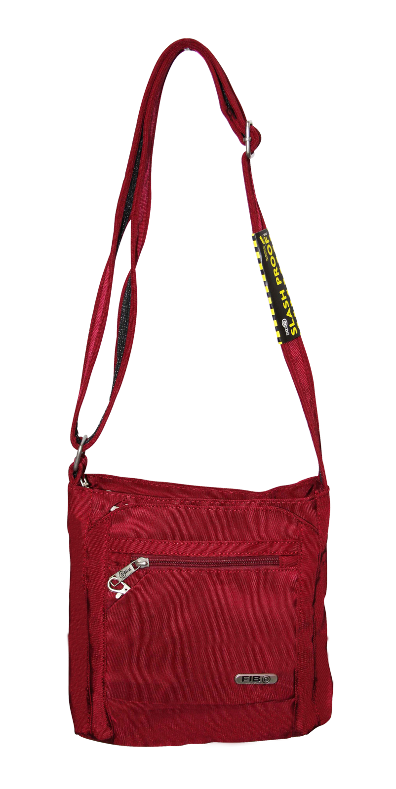 V563-1731RXXBURGUNDY-149964-00 FIB Mens Crossbody Bag Shoulder Strap Travel Satchel Wallet Pockets - Burgundy - Image 1