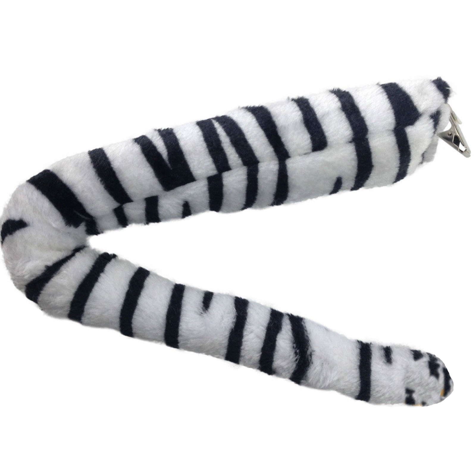 V563-17500-ZEB-185059-00 ANIMAL TAIL Costume Halloween Fancy Dress Clip-On Cosplay Horse - Zebra - Image 1