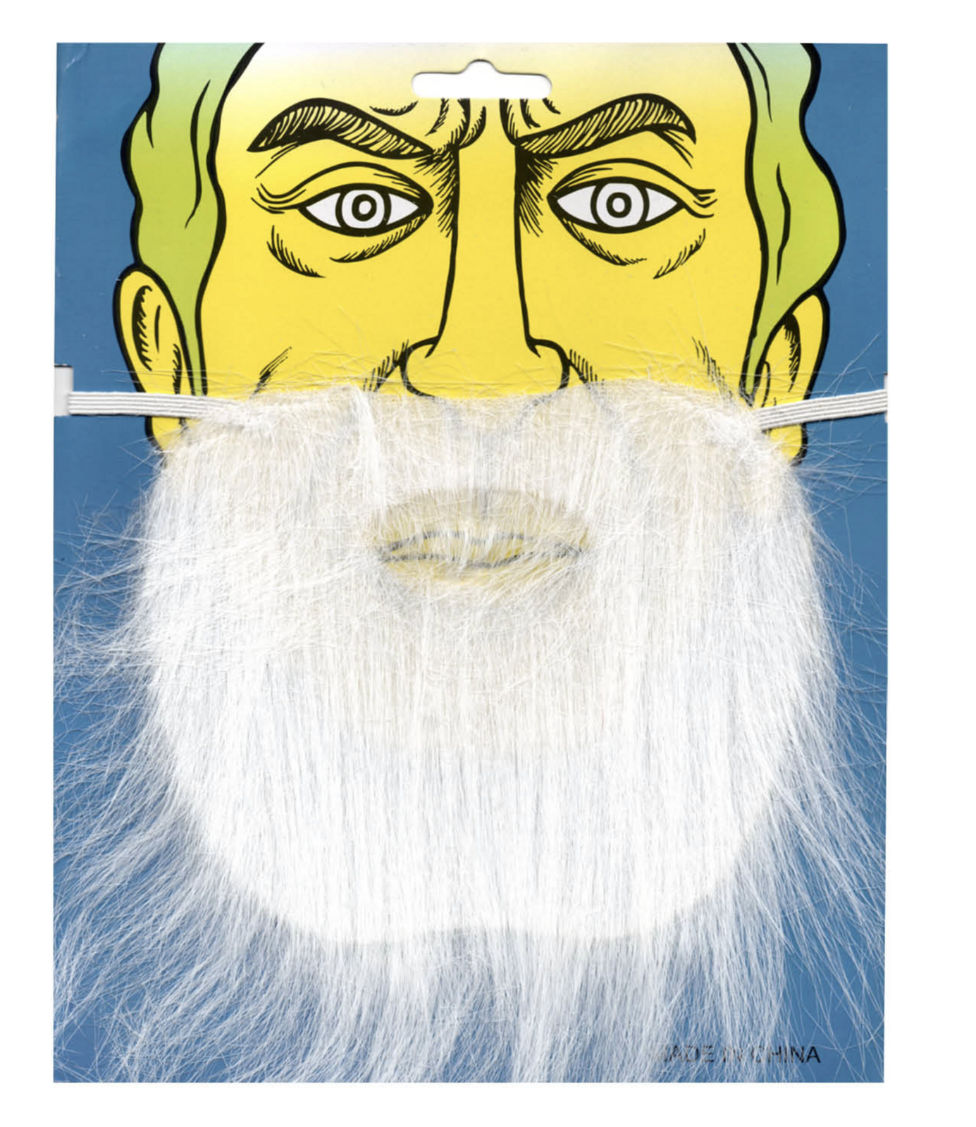 V563-19960-02-184829-00 SANTA CLAUS BEARD Christmas Costume Fancy Dress Xmas Holiday One Size - Santa Claus (White) - Image 1