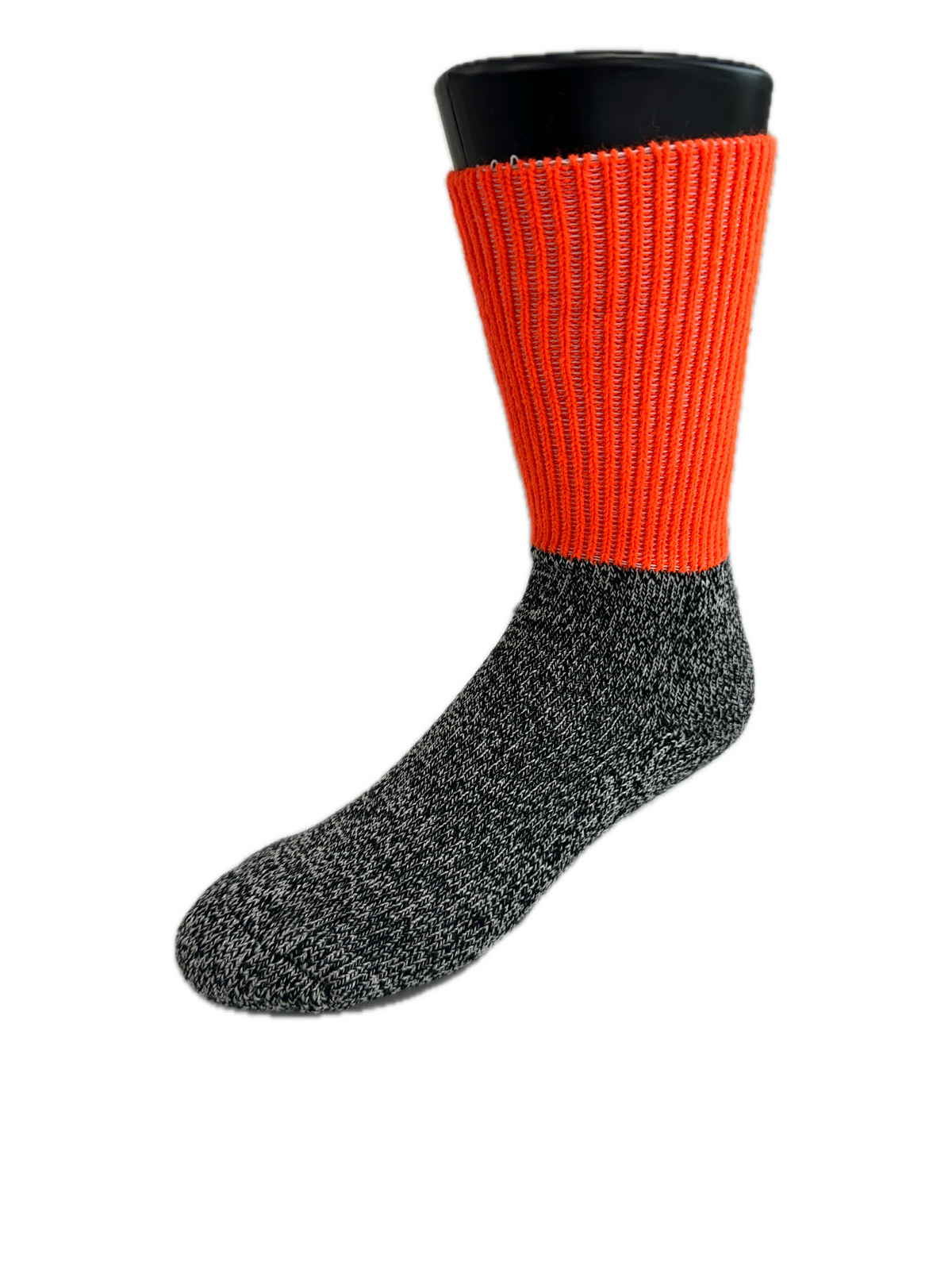 V563-1PAIR-23-626-ORANGE-6_11-202503051553-00 1 Pair Woolen Thermal HI VIS SOCKS Workwear Work Safety High Visibility - Orange - 6-11 - Image 1
