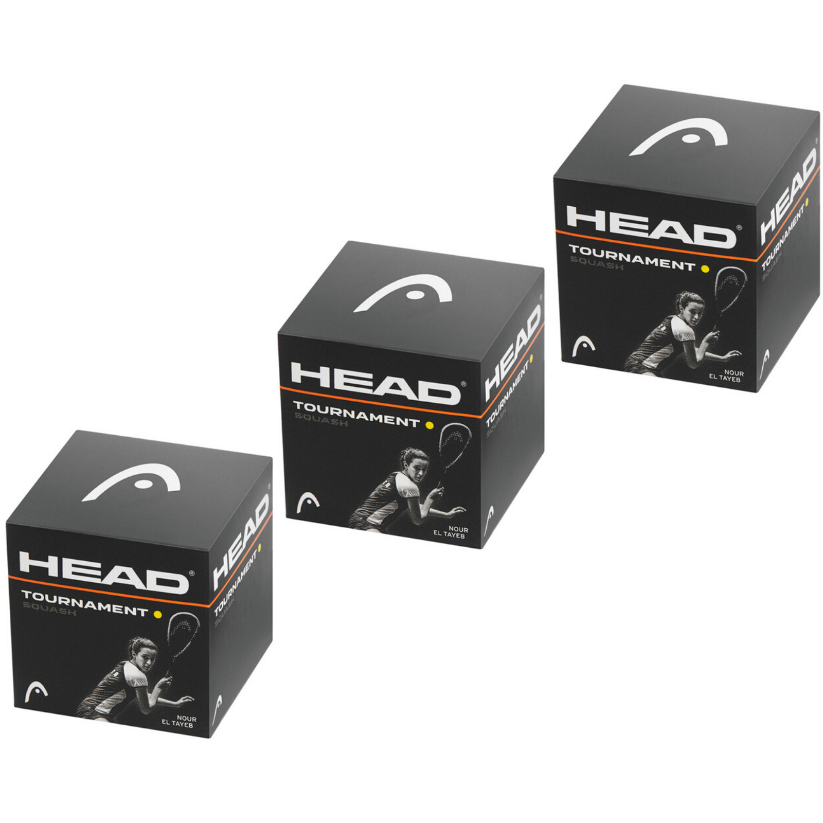 V563-287326-3PK-202503261220-00 HEAD Tournament Squash Ball Advanced Training Competition - 3 Balls - Image 1