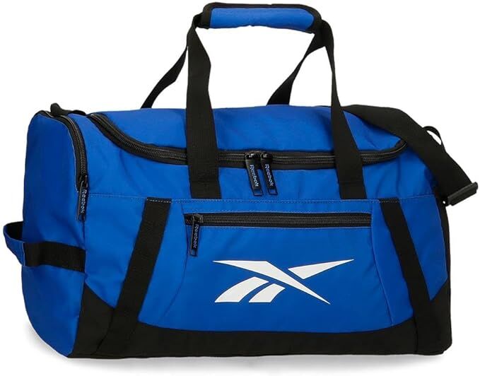 V563-8435692744062-202505071425-00 Reebok Malden Duffle Gym Bag in Blue/Black/White - Image 1