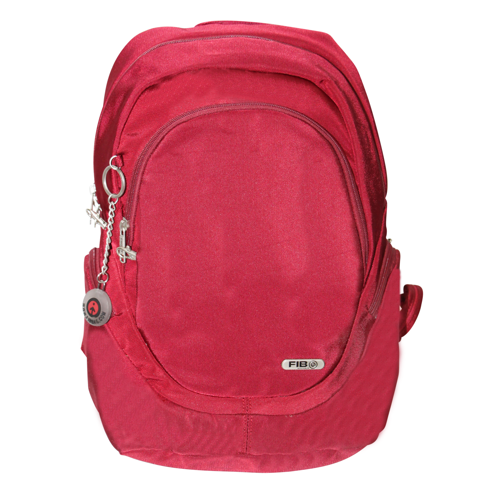 V563-A135NBURGUNDY-150005-00 FIB Mens Backpack Travel Rucksack Shoulder Bag - Burgundy - Image 1