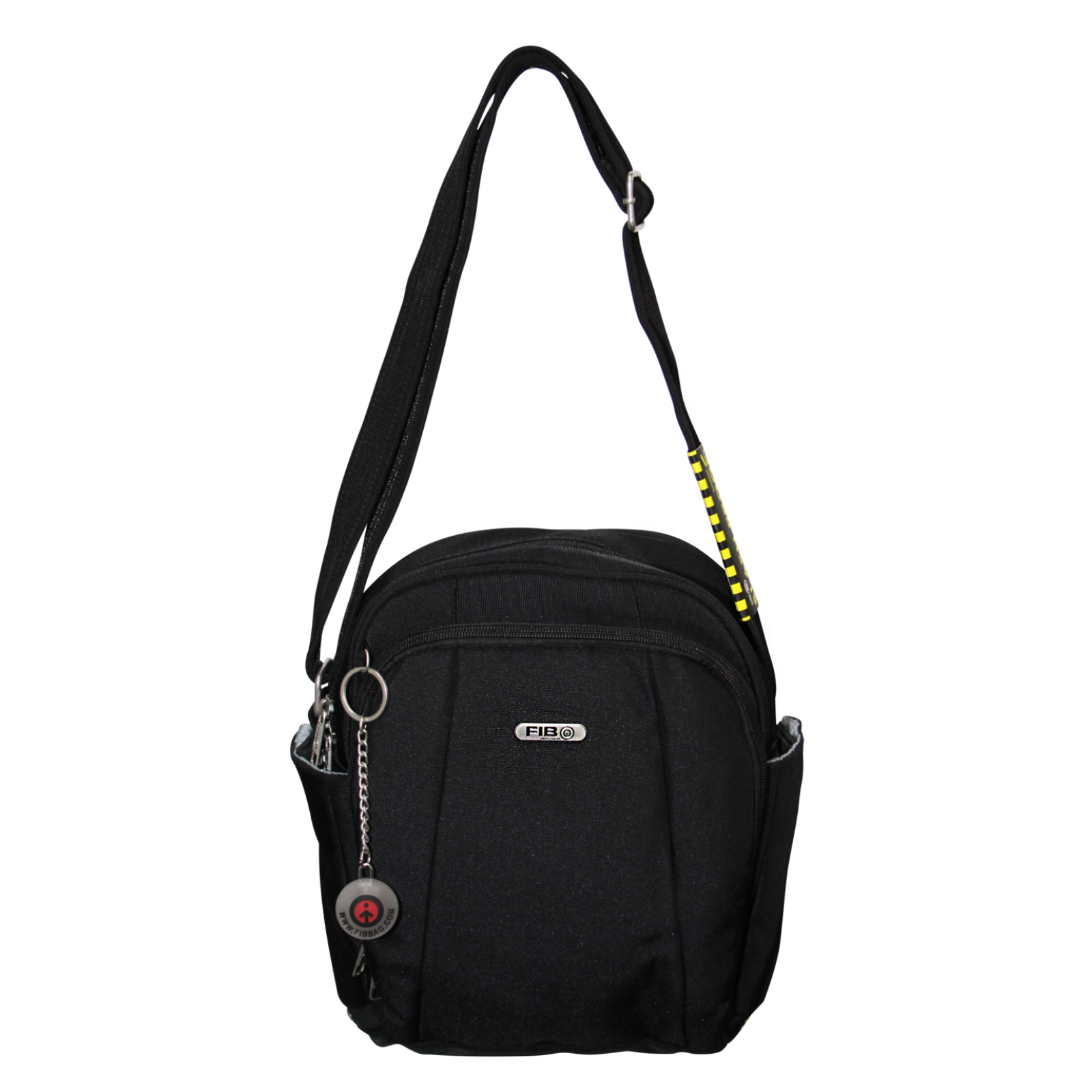 V563-A734NBLACK-150007-00 FIB Mens Tablet Crossover Bag Shoulder Strap Travel Wallet - Black - Image 1