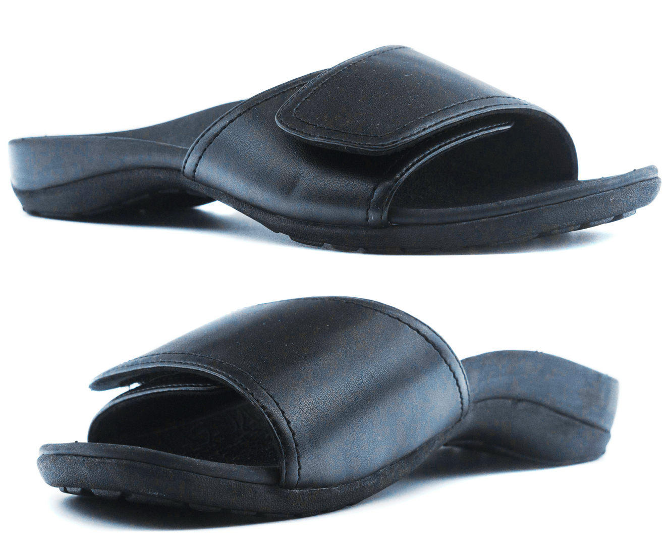 V563-AGO08A03-BK-37-202503051850-00 Axign Orthotic Slides Slip On Thongs Slippers Flip Flops - Black - EUR 37 (Mens UK4/Ladies US6) - Image 1
