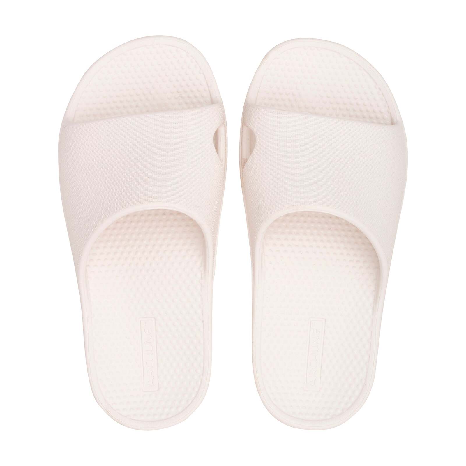 V563-AHS00101-45-202503052103-00 Archline Rebound Orthotic Slides Flip Flop Thongs Slip On Arch Support - White - Euro 45 - Image 1