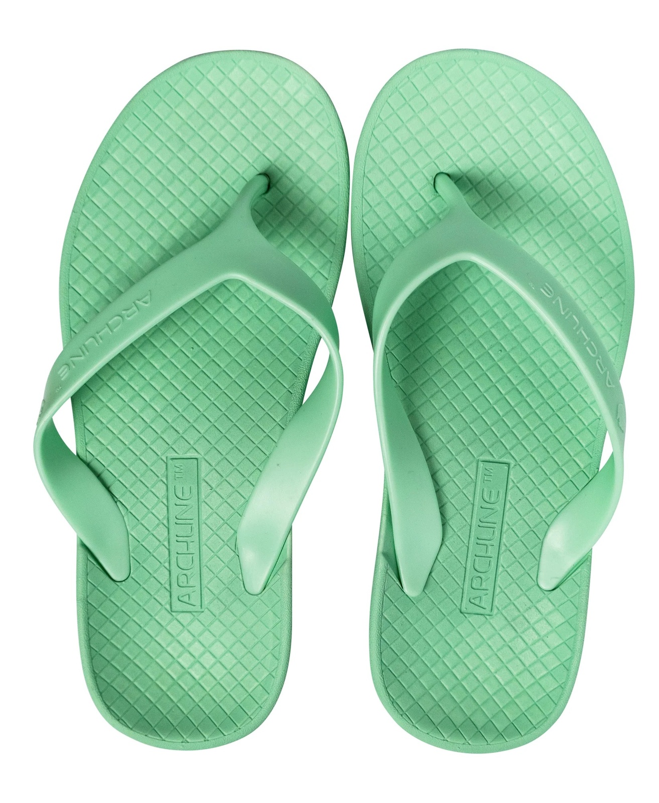 V563-ARCH011414-36-202503052151-00 ARCHLINE Orthotic Thongs Arch Support Shoes Footwear Flip Flops - Dew Green - EUR 36 - Image 1