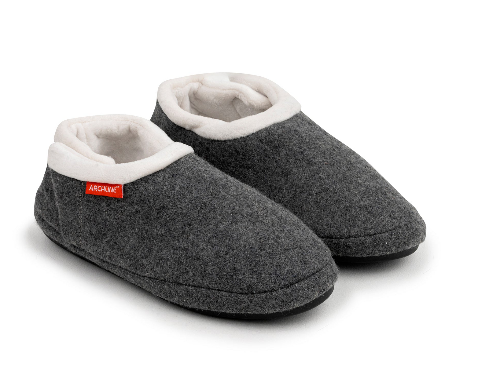 V563-ARCHLINE-CLSD-GRYMRLE-46-202507251115-00 ARCHLINE Orthotic Slippers CLOSED Arch Scuffs Orthopedic Moccasins Shoes in Grey Marle - EUR 46 - Image 1