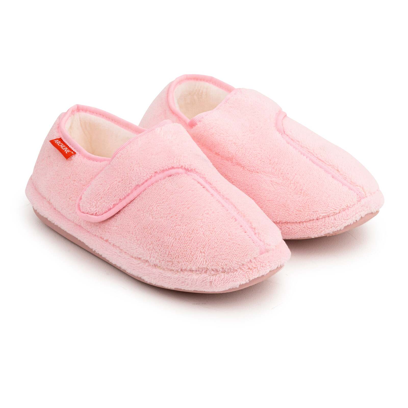 V563-AS211-43-202503051835-00 ARCHLINE Orthotic Plus Slippers Closed Scuffs Pain Relief Moccasins - Pink - EU 43 - Image 1
