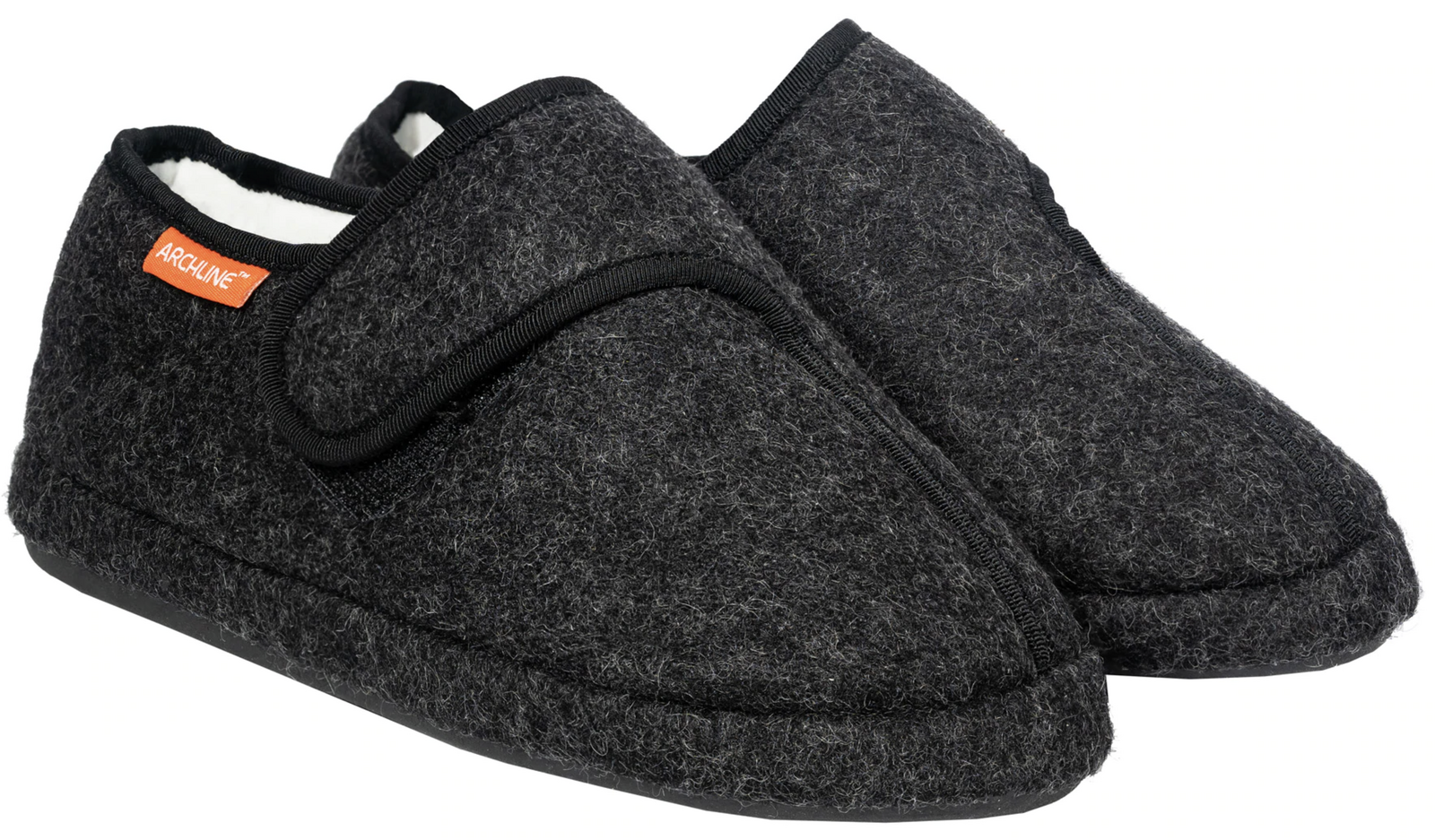 V563-AS801-CHARCOAL-42-140027-00 ARCHLINE Orthotic Plus Slippers Closed Scuffs Pain Relief Moccasins - EUR 42 - Image 1