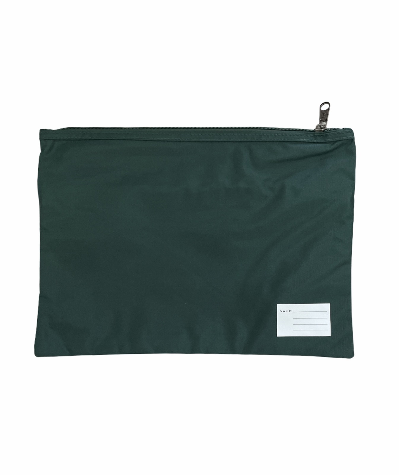 V563-B8118-BOTTLE-214133-00 Leuts Twin Zip Jumbo Pencil Case Travel Bag Pouch Storage School Office Pen - Bottle Green - Image 1