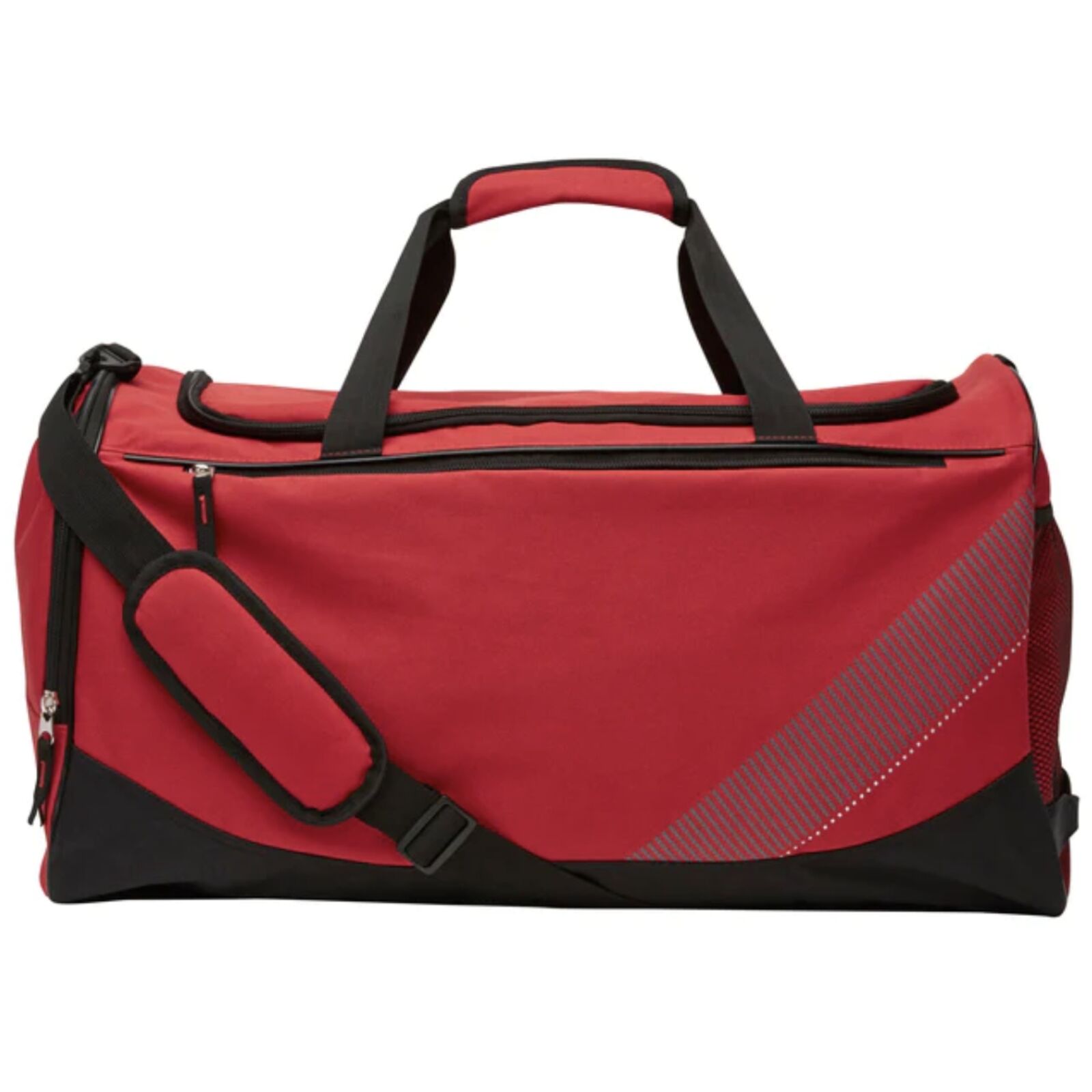 V563-BB411-RED-202506201154-00 Large Foldable Sports Gym Duffle Bag Waterproof Travel Duffel Bag - Red - Image 1