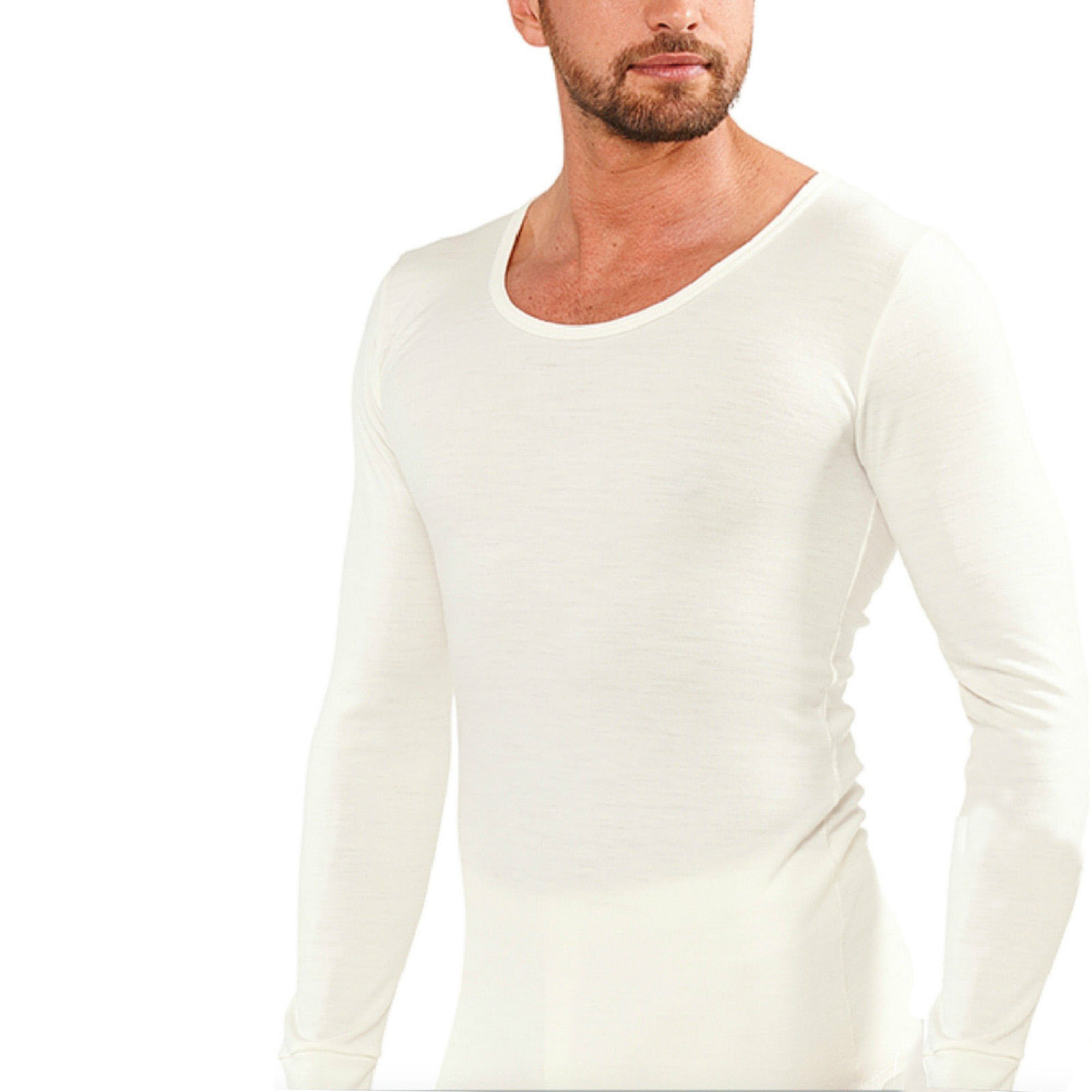 V563-BR-MWTOP-XL105CM-202503051746-00 Mens THERMAL Long Sleeve Top Merino Wool Blend Underwear AUS MADE Thermals Warm - X-Large (105cm) - Image 1