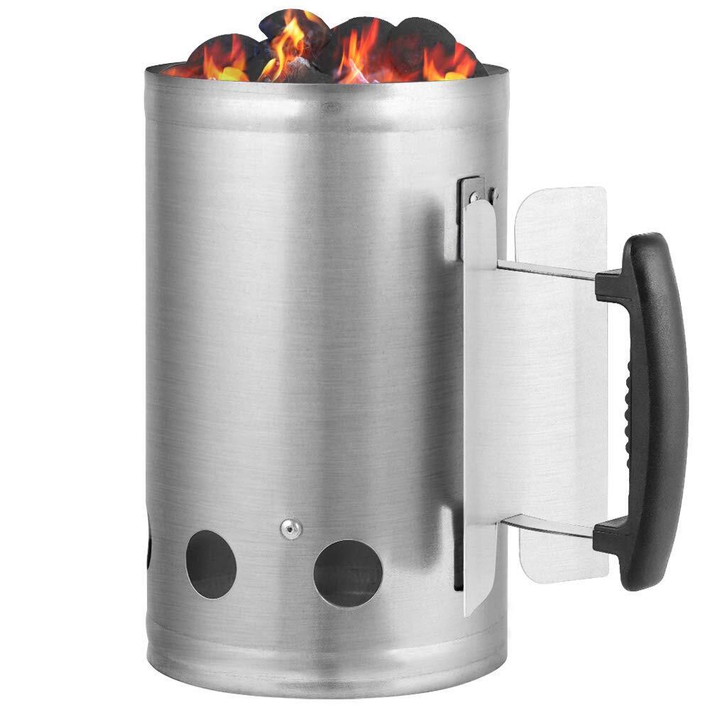 V563-CHARCOAL-STARTER-204948-00 Large Chimney Starter Firewood Quick Rapid Charcoal Lighter Stove For Barbecue - Image 1
