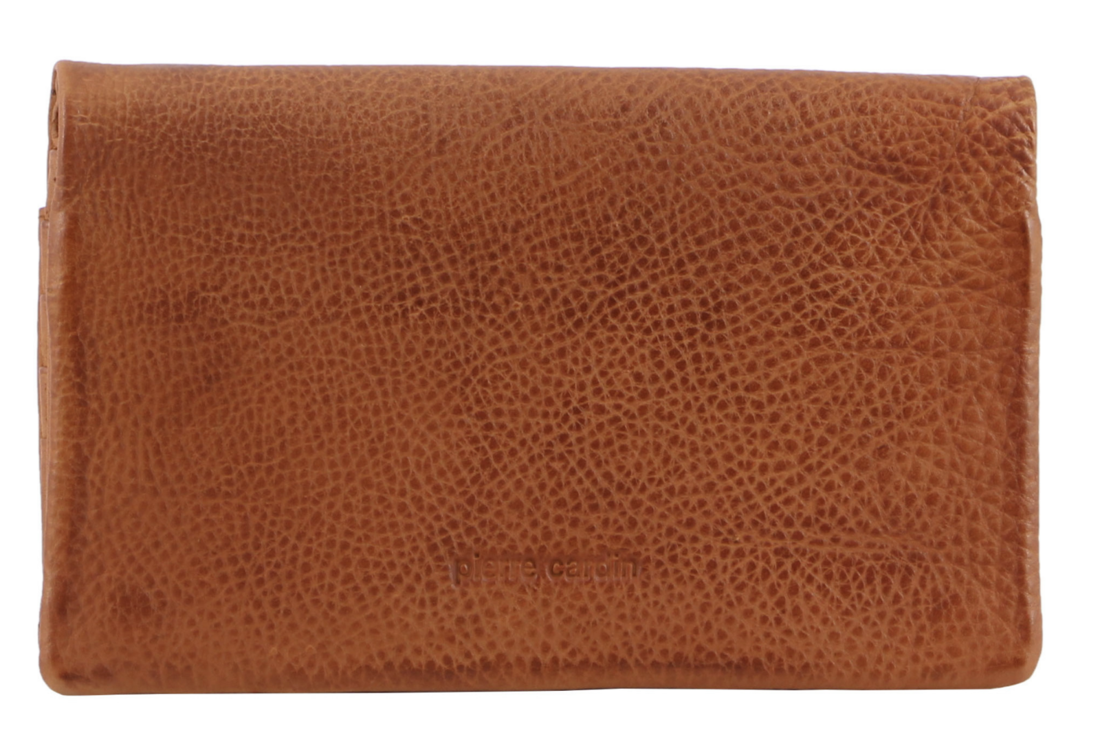 V563-PC-10842-COGNAC-174180-00 Pierre Cardin Ladies Womens Genuine Leather Bi-Fold RFID Purse Wallet - Cognac - Image 1