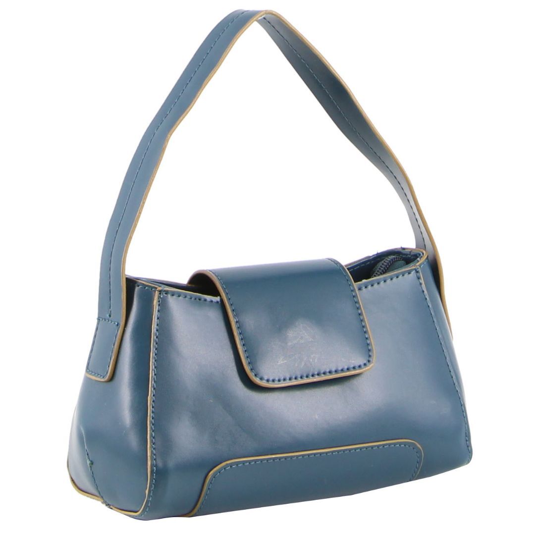 V563-TAR1059-TEAL-210995-00 Milleni Mini Fashion Handbag Tote Bag in Teal - Image 1