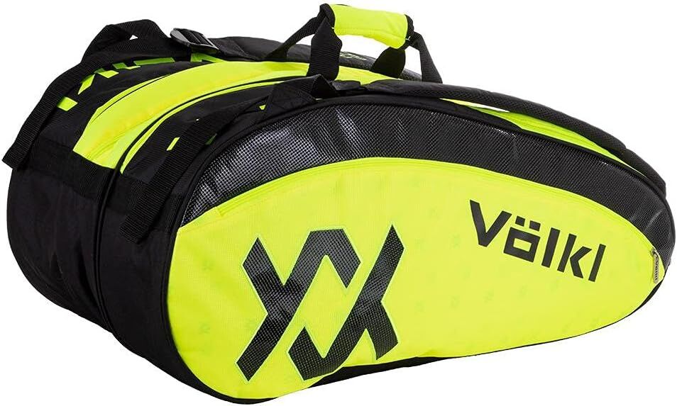 V563-TBV21_22TC-202503051410-00 Volkl Classic Tour Combi Bag for 6-9 Racquets in Yellow/Black - Image 1