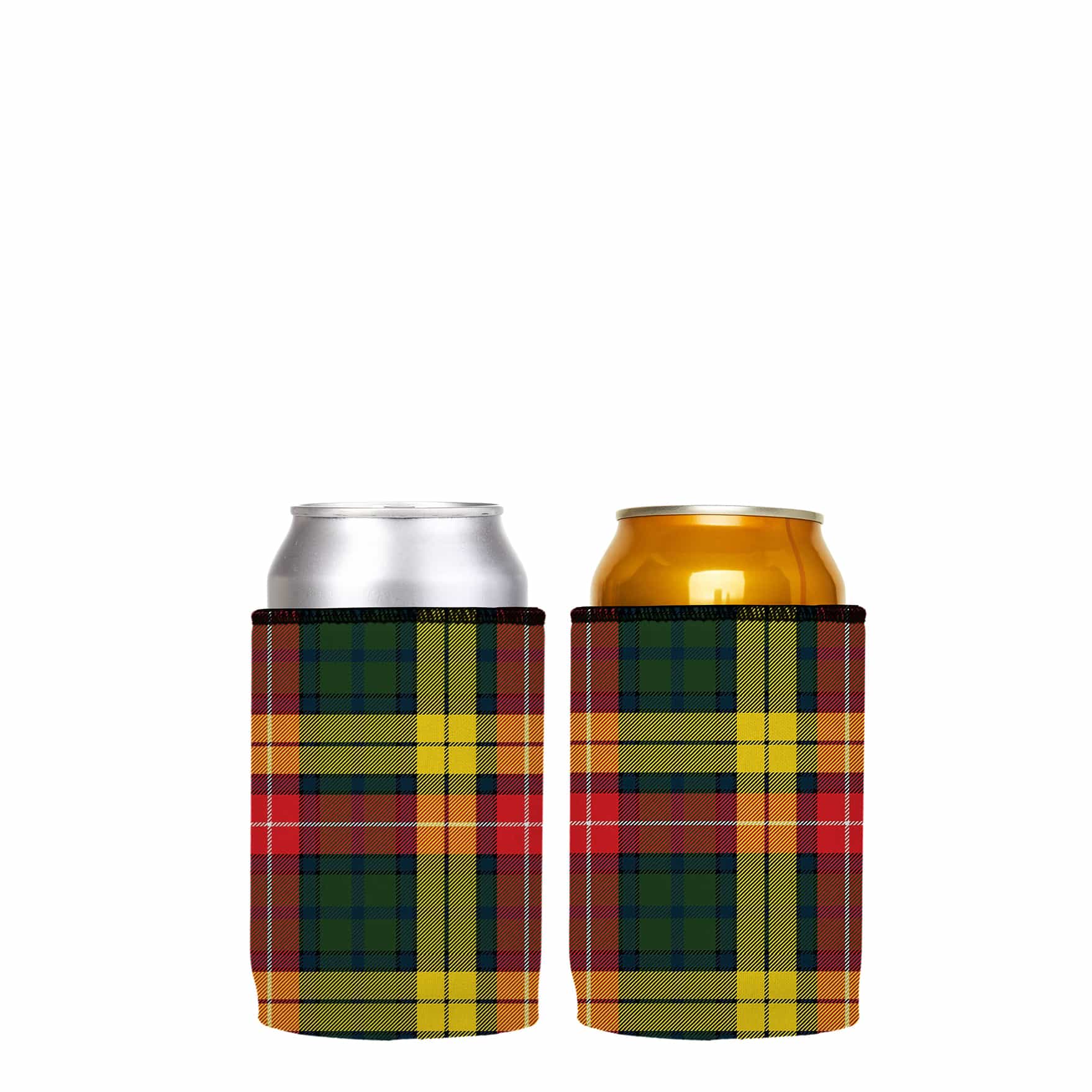 V570-ST-2100-A-2-202503260826-00 Tartan Print Stubby Cooler 2-Pack - Standard - Image 1