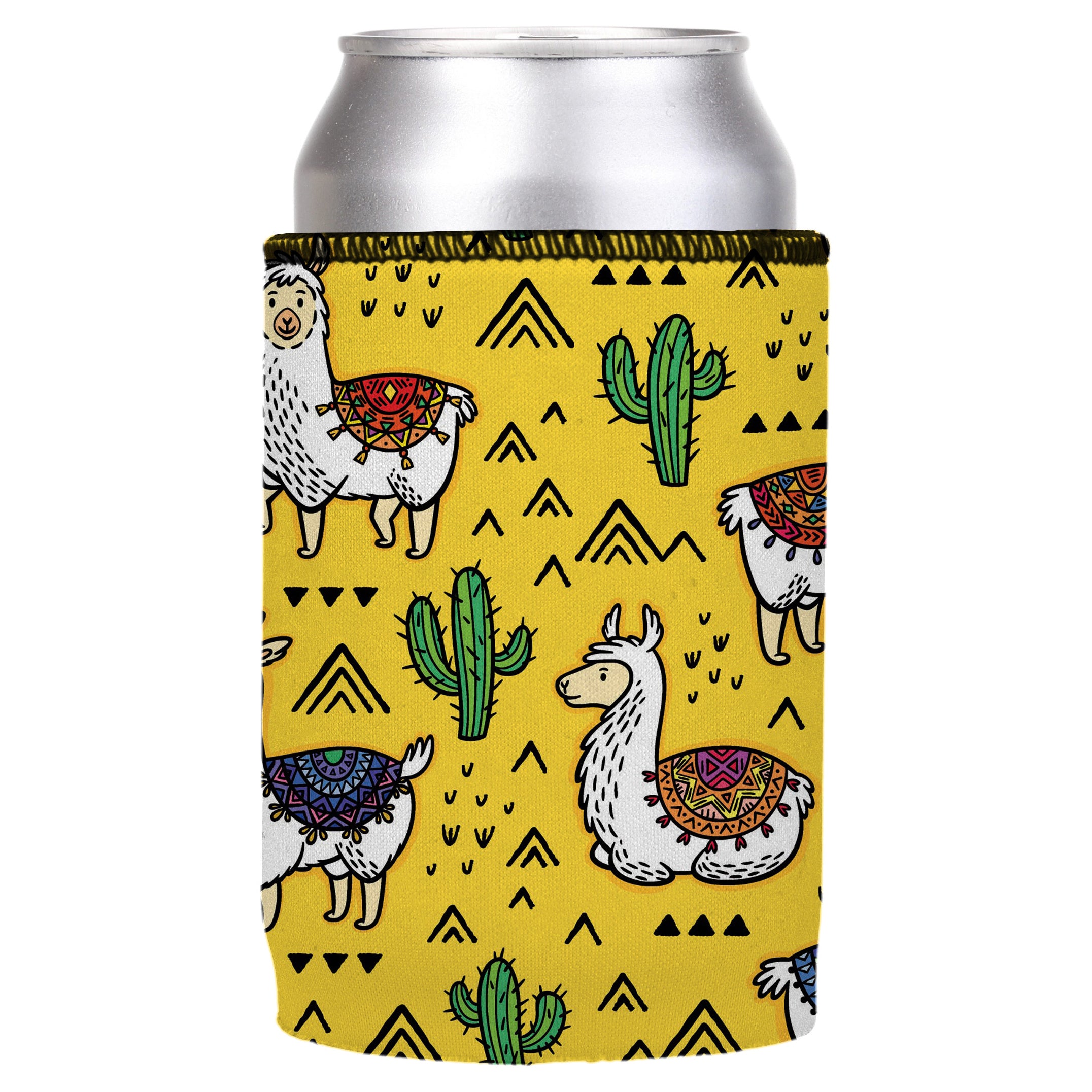 V570-ST-2781-A-202503260835-00 Llamas & Cactus Stubby Cooler - Standard - Image 1