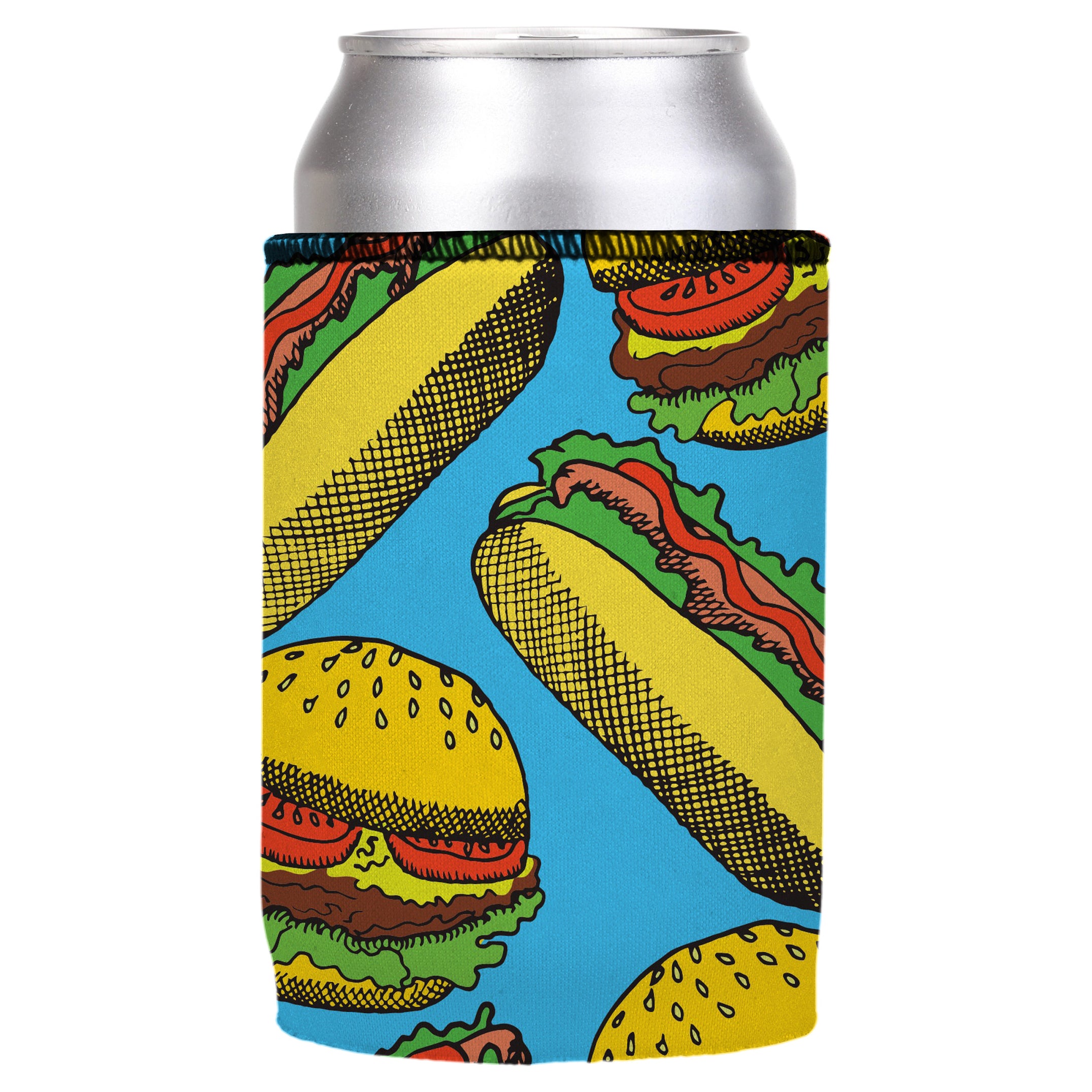 V570-ST-2823-A-202503260832-00 Hamburgers & Sandwiches Stubby Cooler - Standard - Image 1