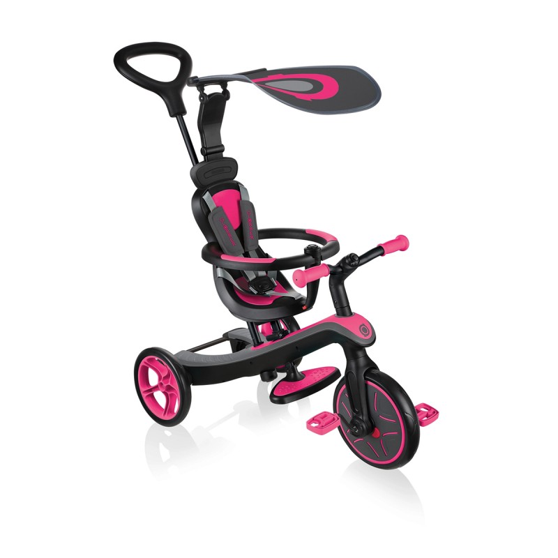 V572-632-110-3-AUS-202503280131-00 Globber EXPLORER Trike 4in1 - Fuchsia Pink - Image 1