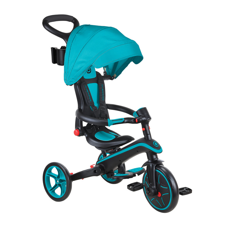 V572-732-105-2-AUS-202503280125-00 Globber EXPLORER Trike 4in1 FOLDABLE - Teal - Image 1