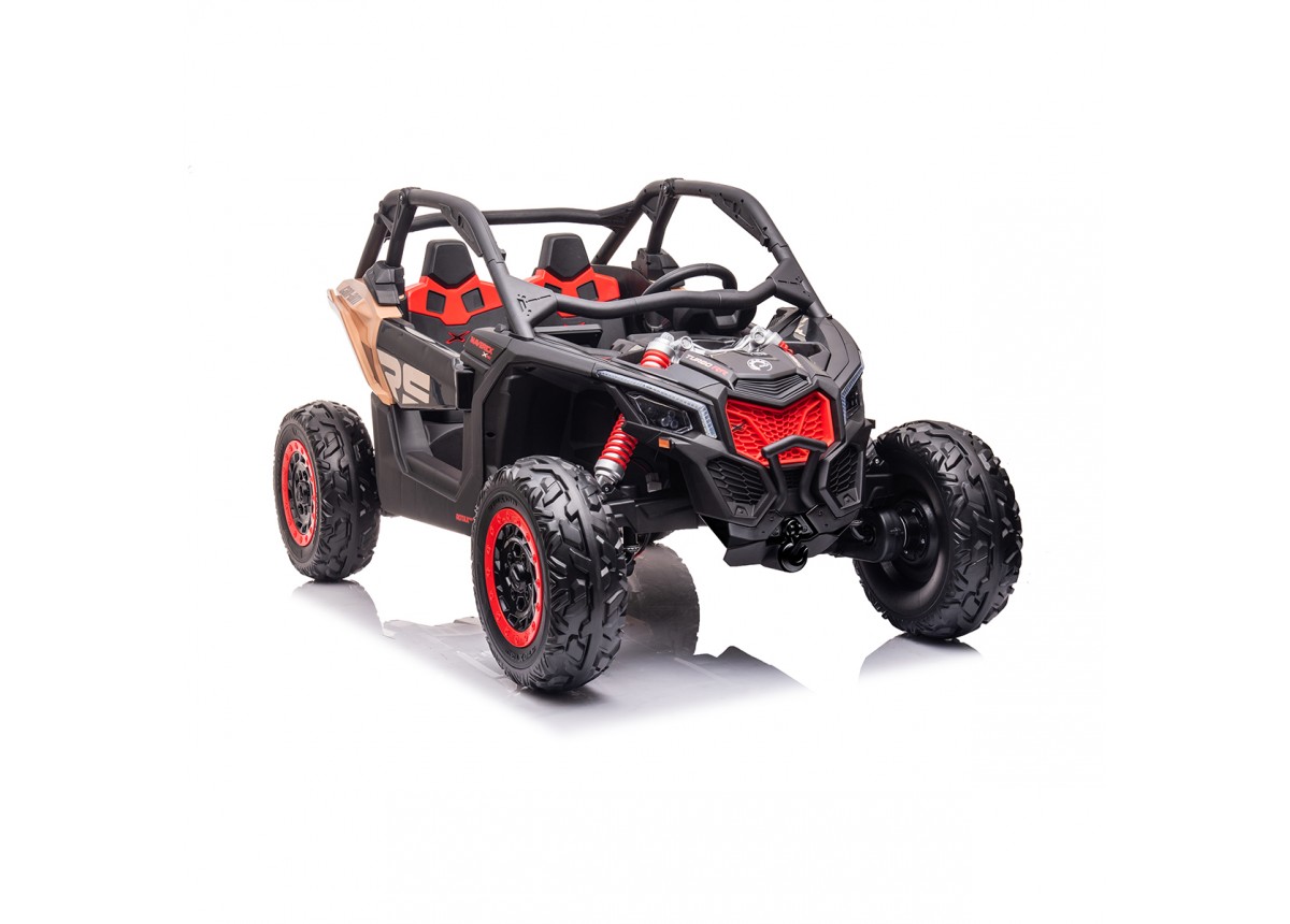 V572-GS-8130043-BLK-151007-00 CAN-AM Licensed Electric UTV 24V Kids Ride On - Black - Image 1