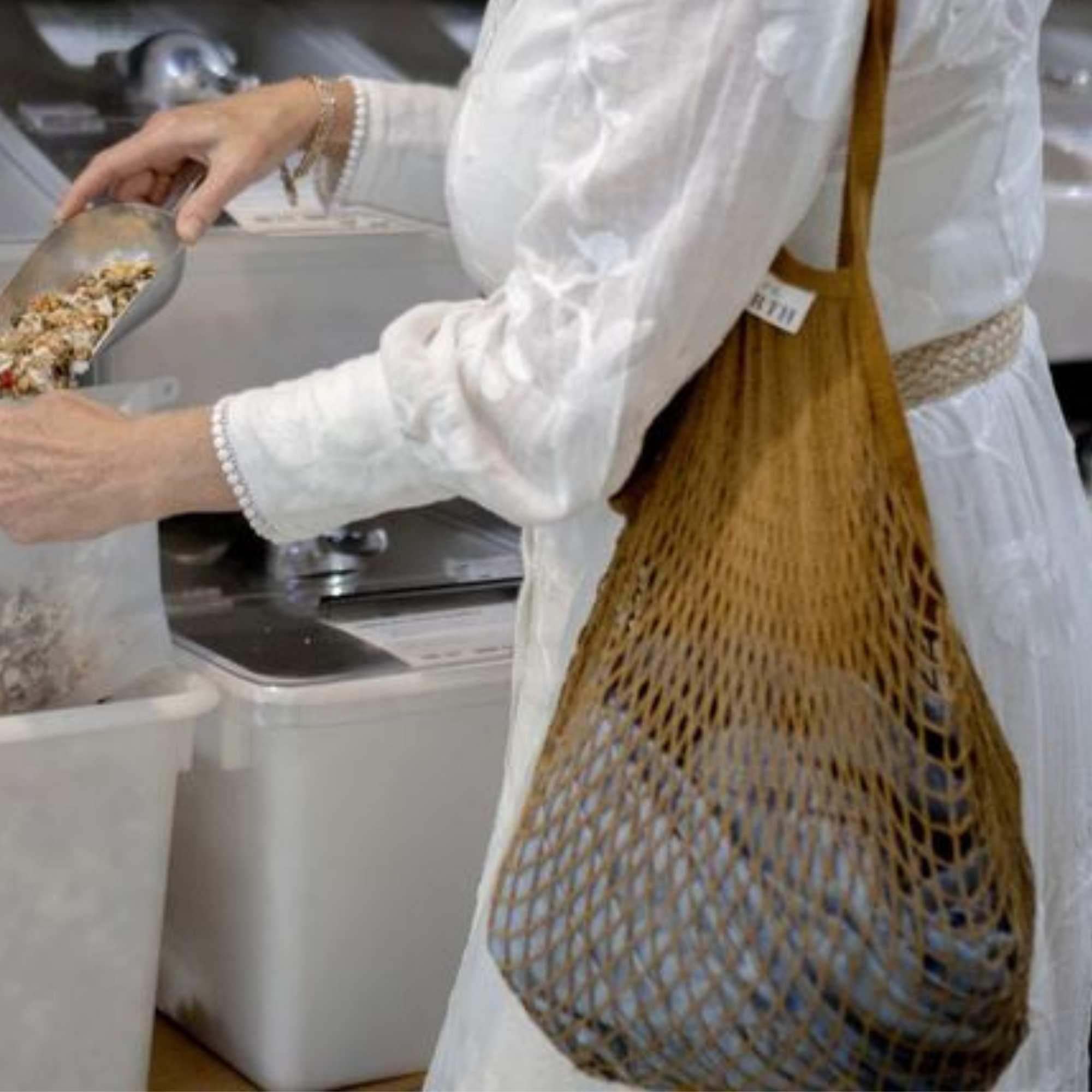 V573-MESHSHOPBN-140168-00 Reusable Cotton Shopping Bag - Image 1