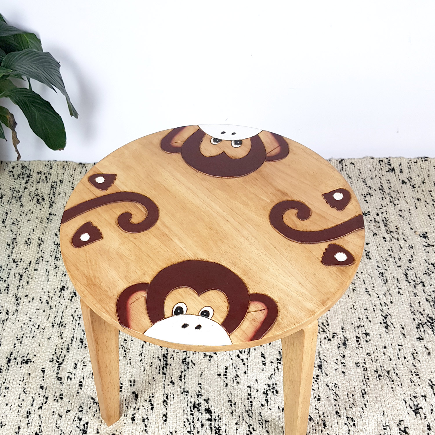 V574-PLANETTABLEMONKEY-131569-00 Kids Wooden Table Monkey - Image 1