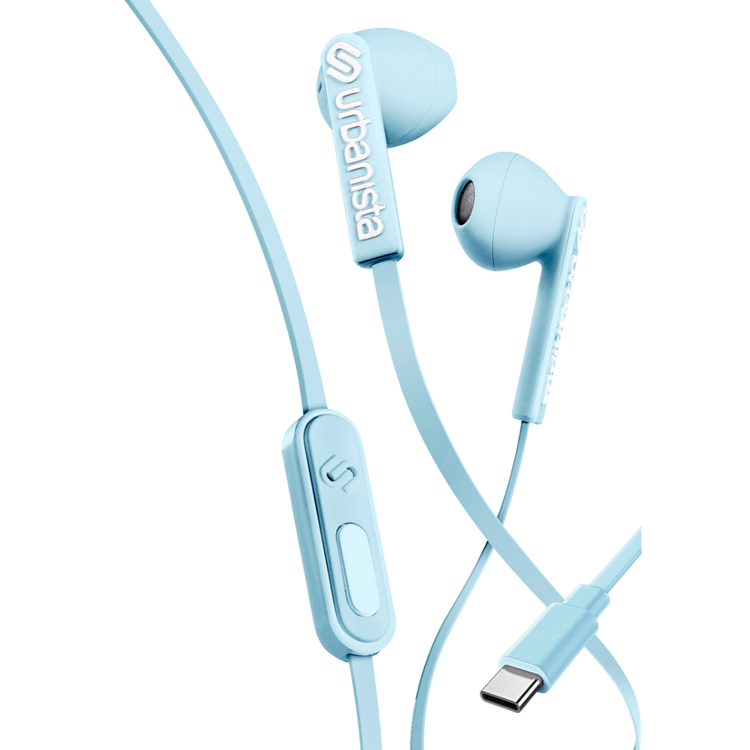 V578-1037432-202505231040-00 Urbanista San Francisco USB-C Earphones - Skylight Blue - Image 1