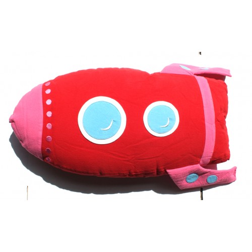 V59-331-Red-01_3 Roket Cuddling Cushion Red - Image 1