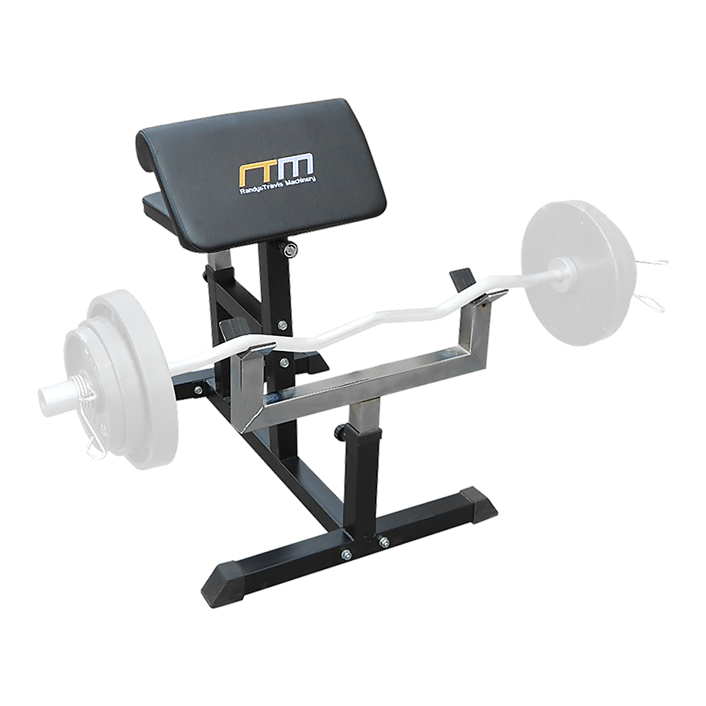 V63-766485-8749-00 Preacher Curl Bench Weights Commercial Bicep Arms - Image 1