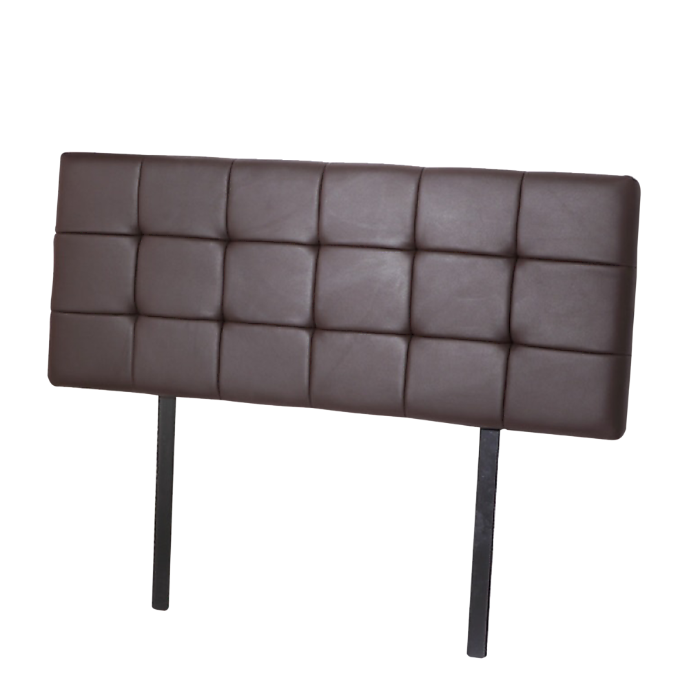 V63-768255-8817-00 PU Leather Queen Bed Deluxe Headboard Bedhead - Brown - Image 1