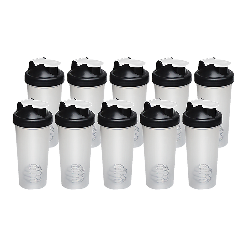 V63-824231-26012-00 10x 700ml GYM Protein Supplement Drink Blender Mixer Shaker Shake Ball Bottle - Image 1
