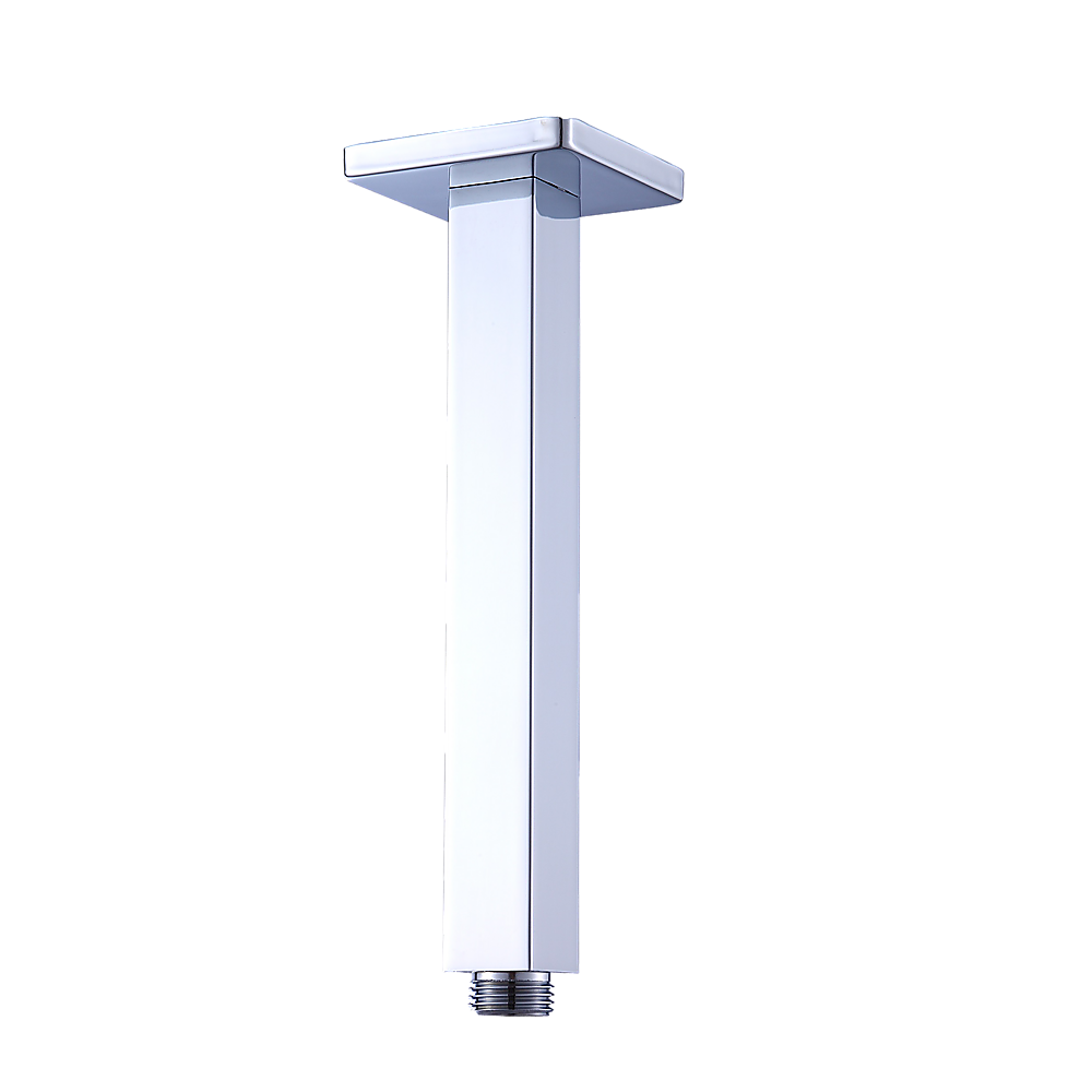 V63-826401-19211-09 Shower Head Arm Wall Connector Square Bathroom Rainforest ShowerHead - Image 1