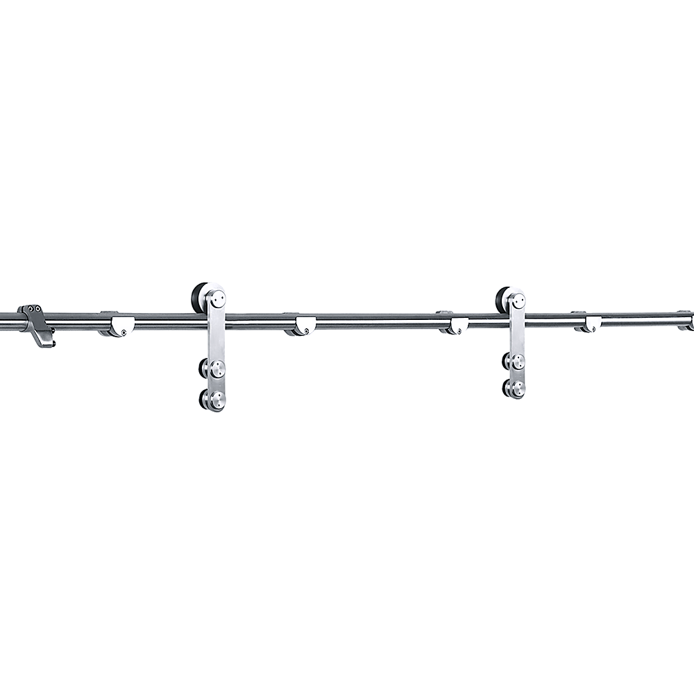 V63-827471-25907-00 Sliding Barn Door Hardware Stainless Steel - Image 1