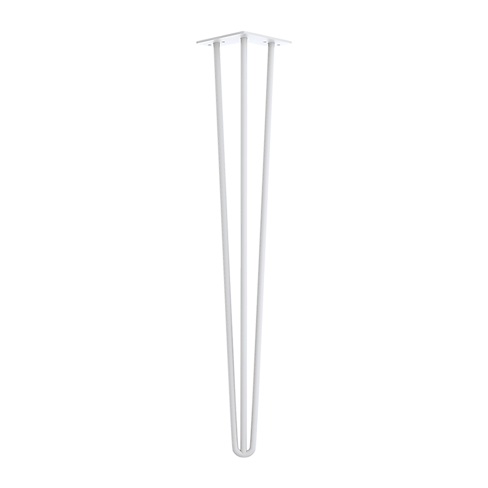 V63-834971-62946df72b75f.1000x1000-00_1 Set of 4 Industrial 3-Rod Retro Hairpin Table Legs 12mm Steel Bench Desk - 71cm White - Image 1